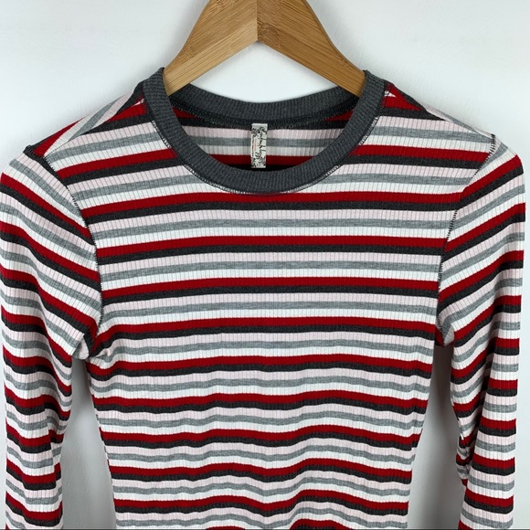 Intimately Free People Striped Ribbed Knit Shirt - Picture 3 of 8